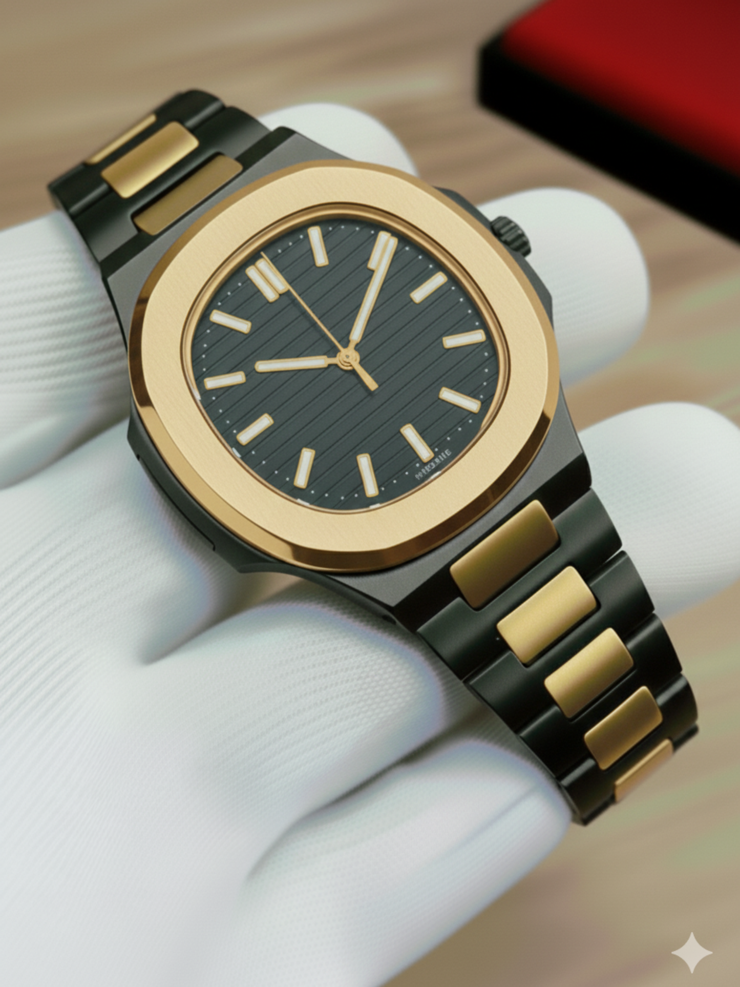 Square Nautilus Stainless Steel Watch for Men & Boys