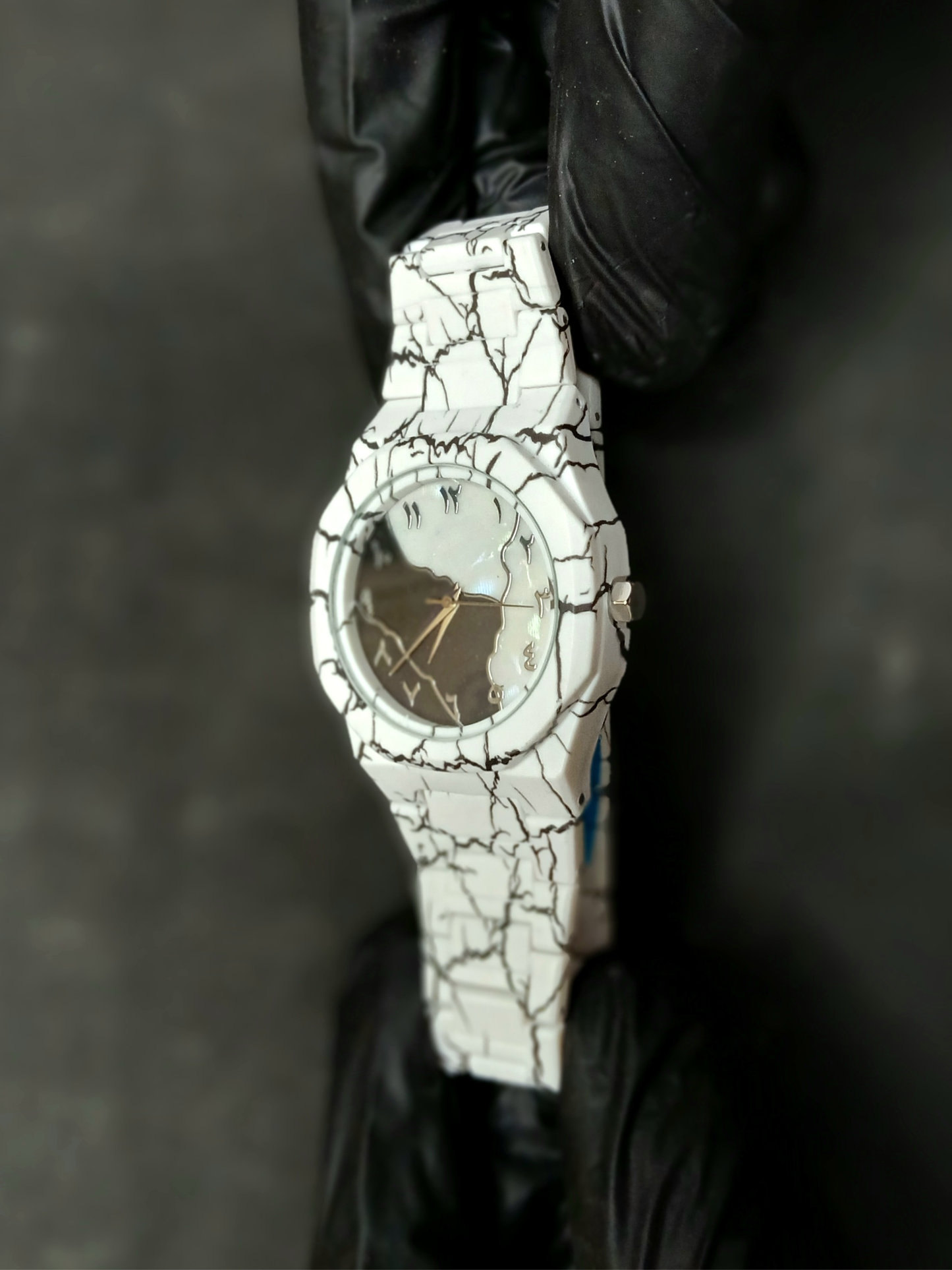 Marble Textured Arabic Aura Watch Limited Edition (Fiber 44gm)