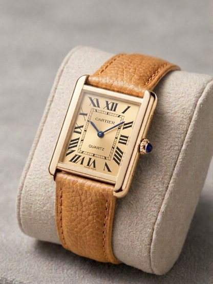 Cartier Tank OLD MONEY in Leather Strap