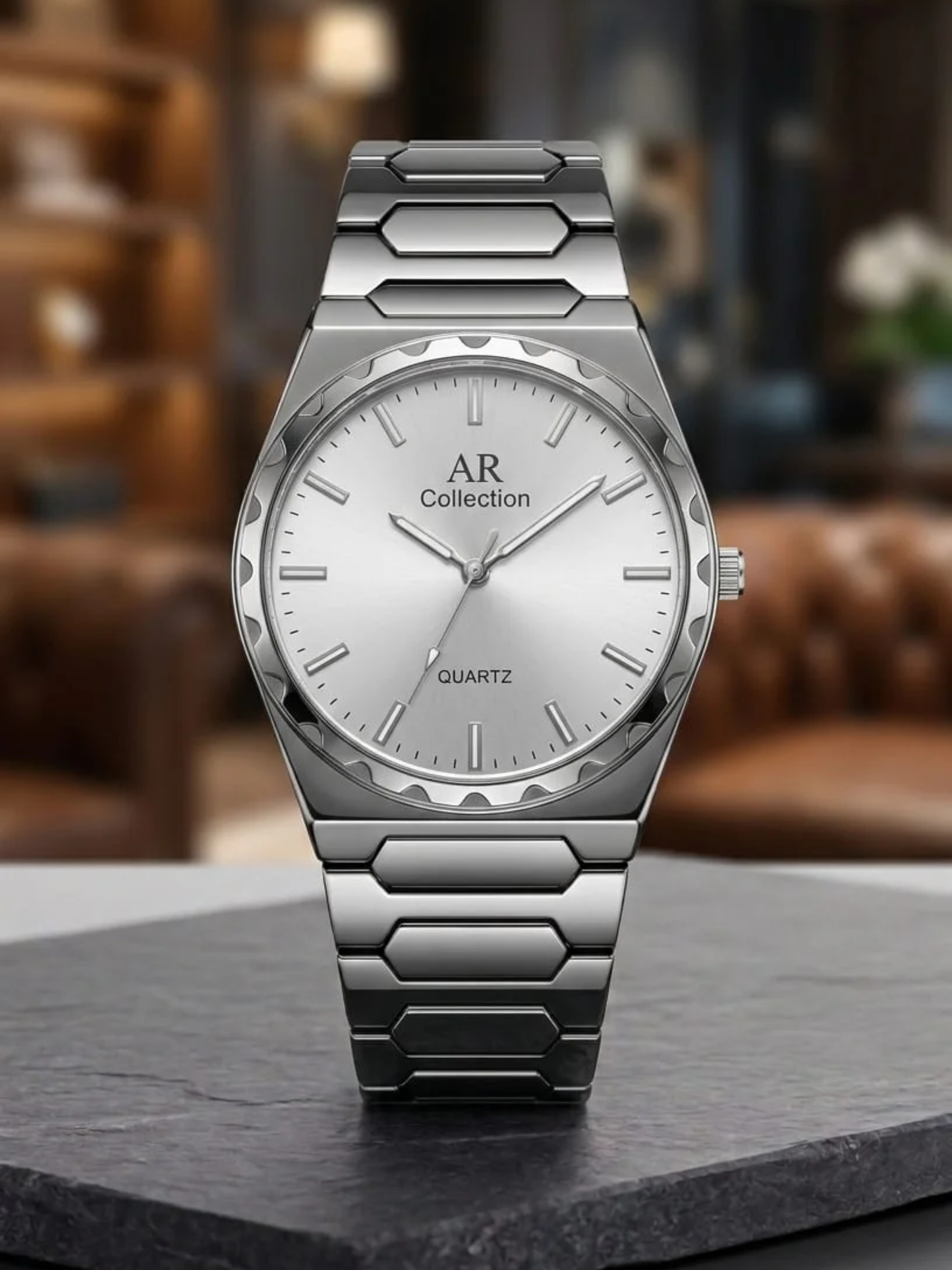 AR Collection "Icon" Series – Integrated Bracelet Quartz Timepiece