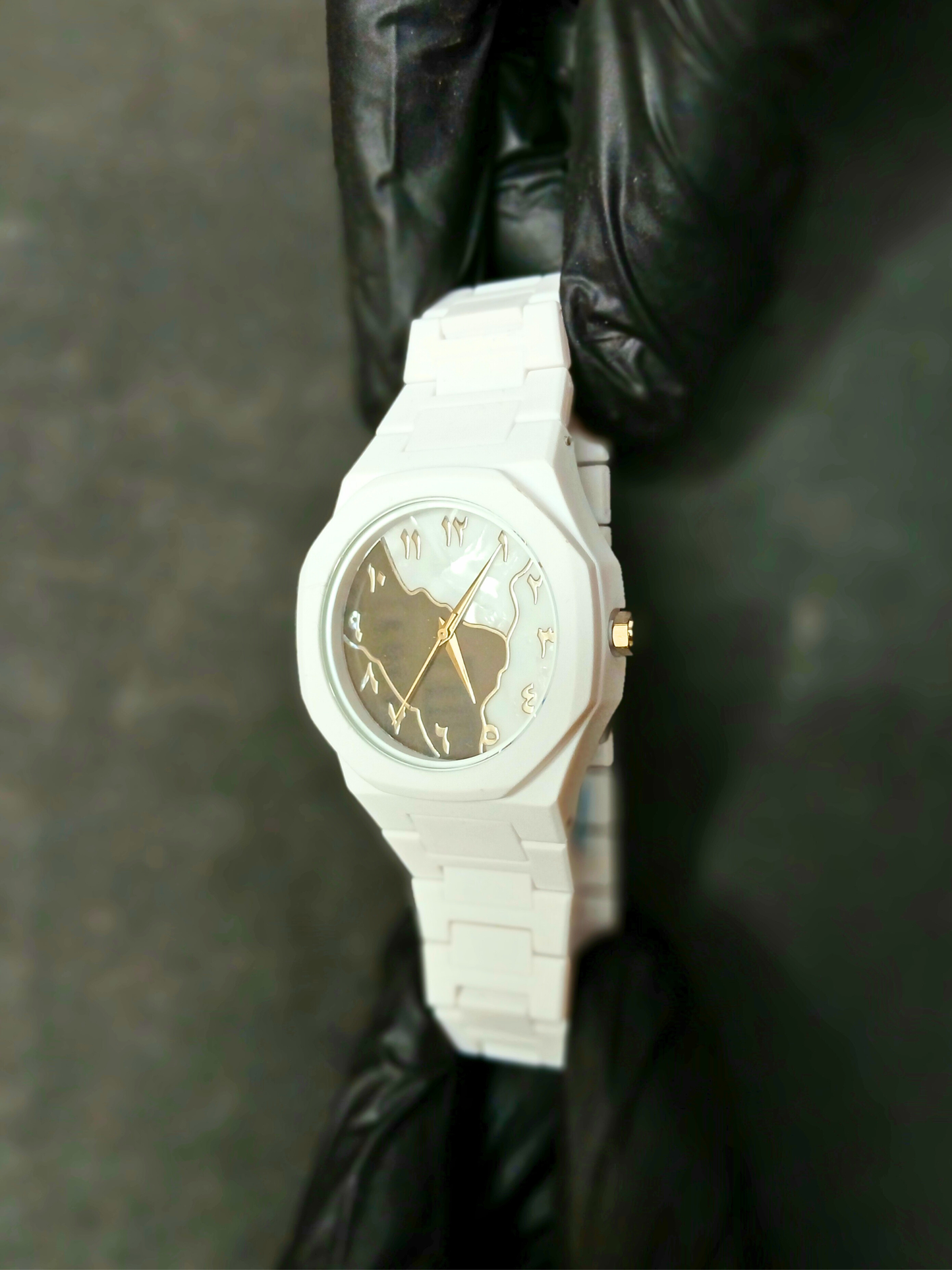 Marble Textured Arabic Aura Watch Limited Edition (Fiber 44gm)
