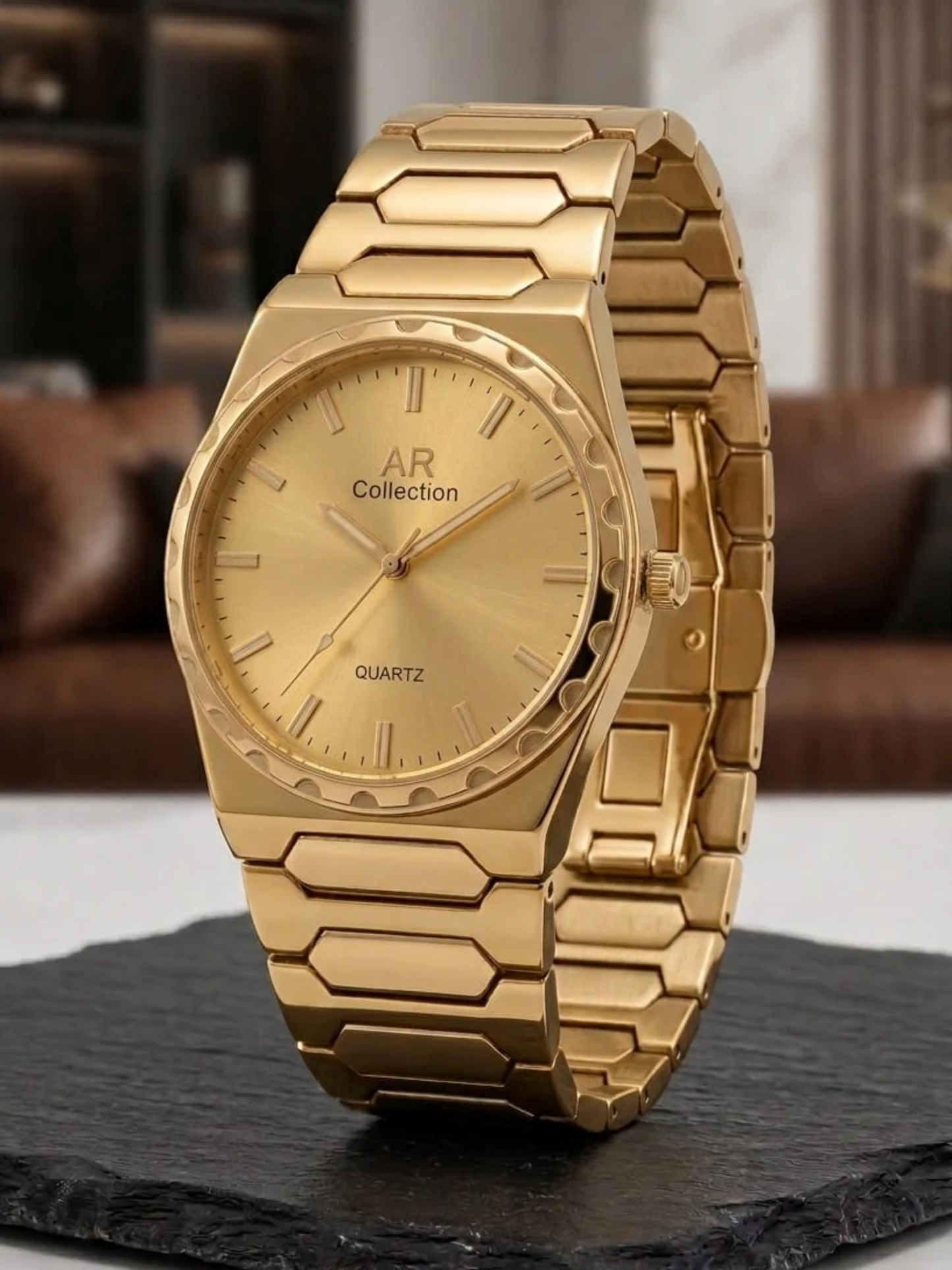 AR Collection "Icon" Series – Integrated Bracelet Quartz Timepiece