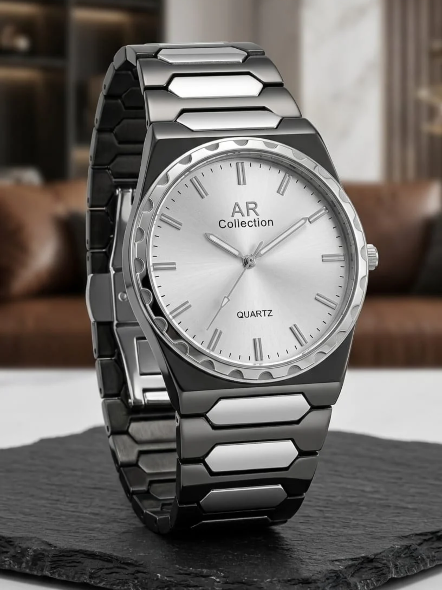 AR Collection "Icon" Series – Integrated Bracelet Quartz Timepiece
