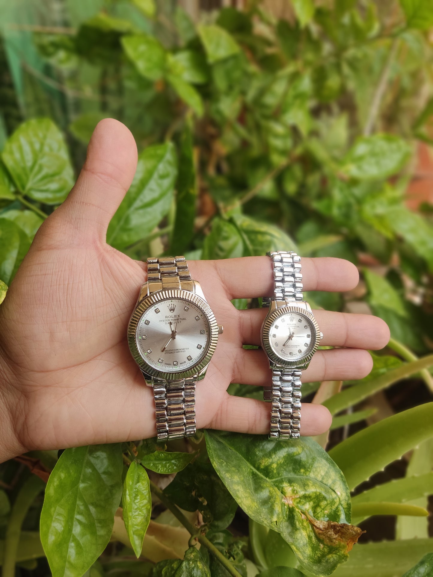 Rolex Stainless Steel Couple Watch