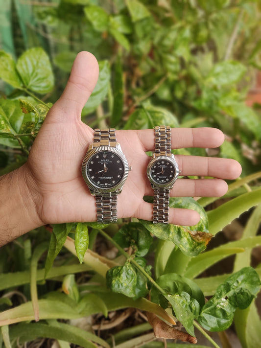 Rolex Stainless Steel Couple Watch