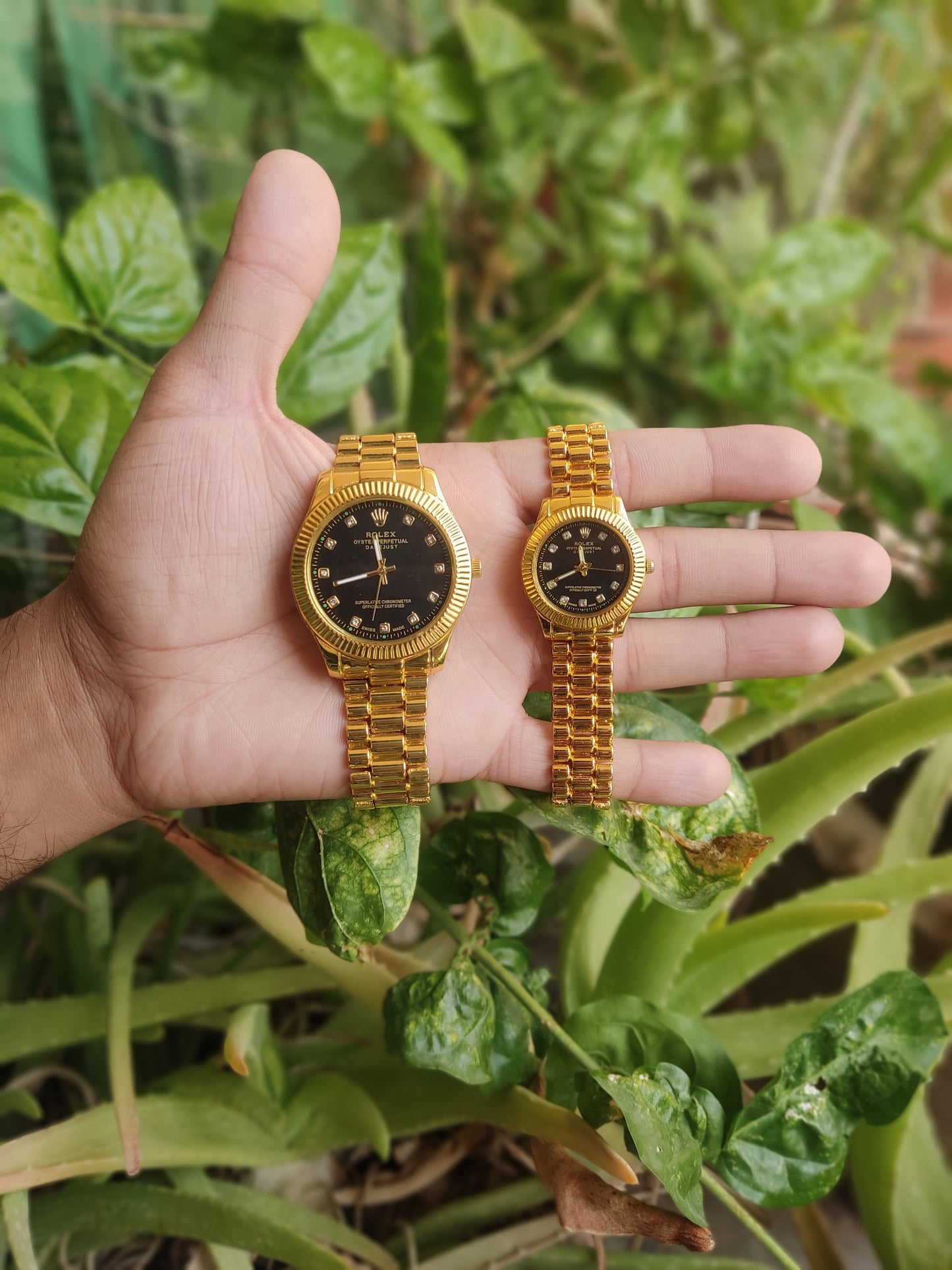 Rolex Stainless Steel Couple Watch
